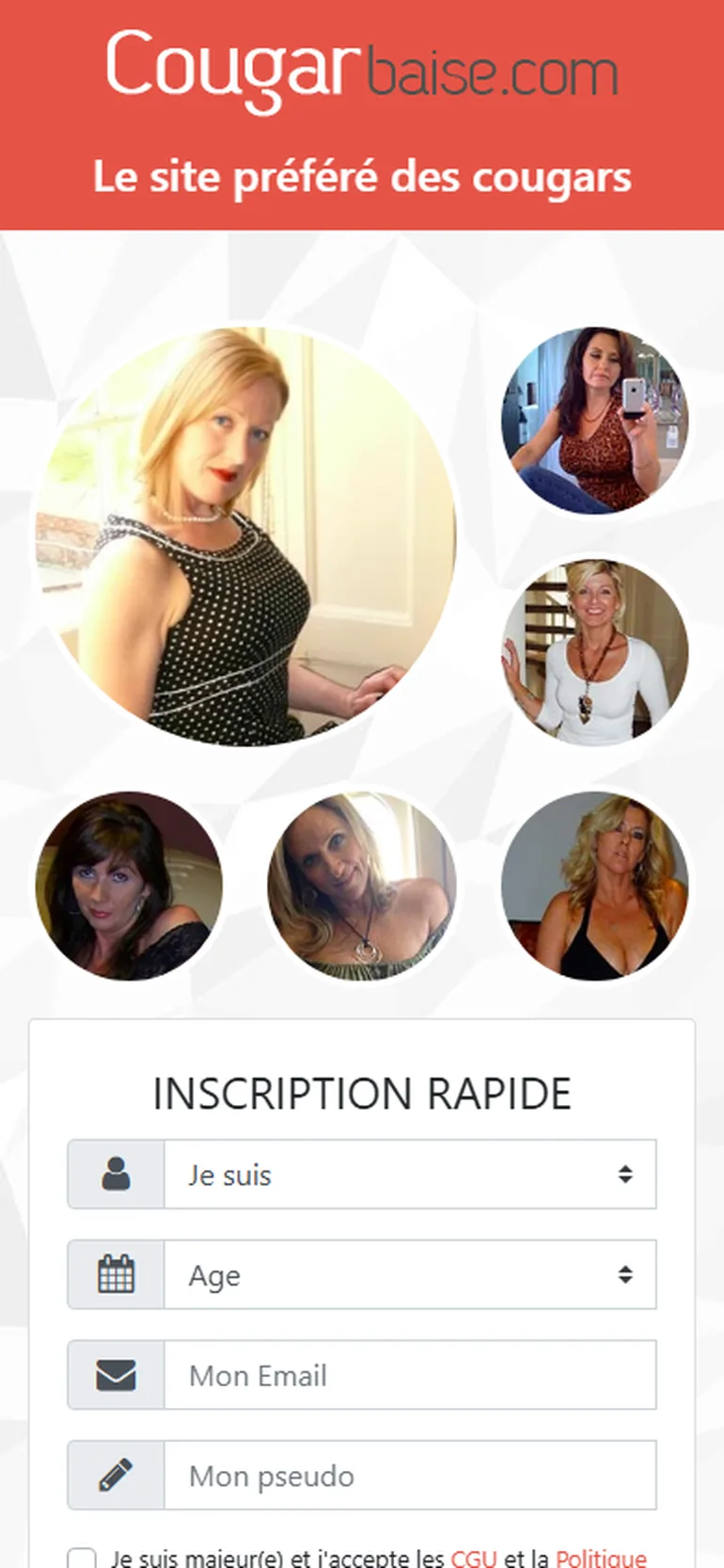 Cougar Baise avis vue mobile
