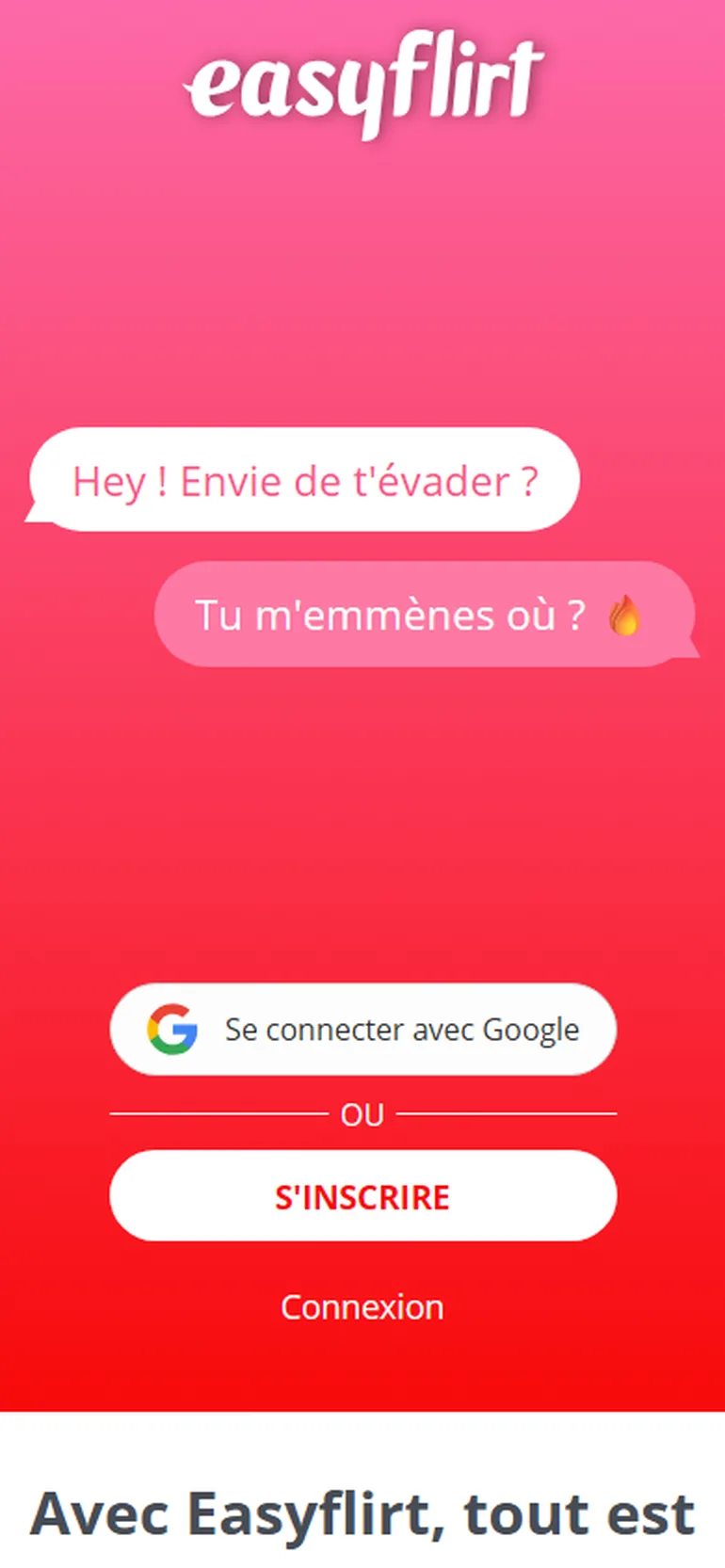 Easyflirt avis vue mobile