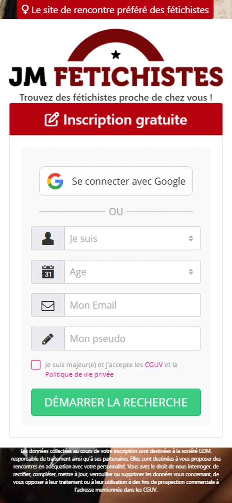 JM Fétichiste avis vue mobile