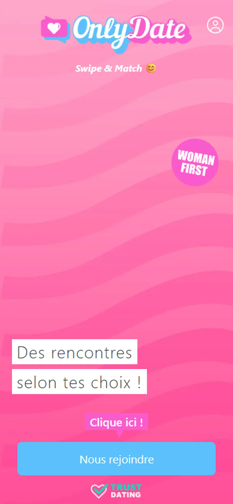 OnlyDate avis vue mobile