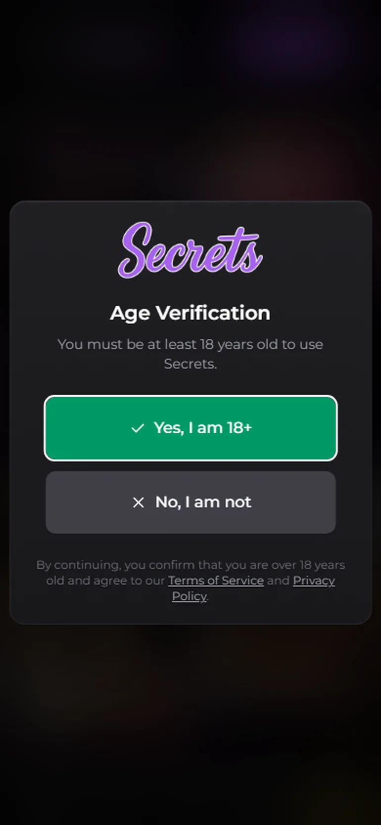 Secrets AI avis vue mobile