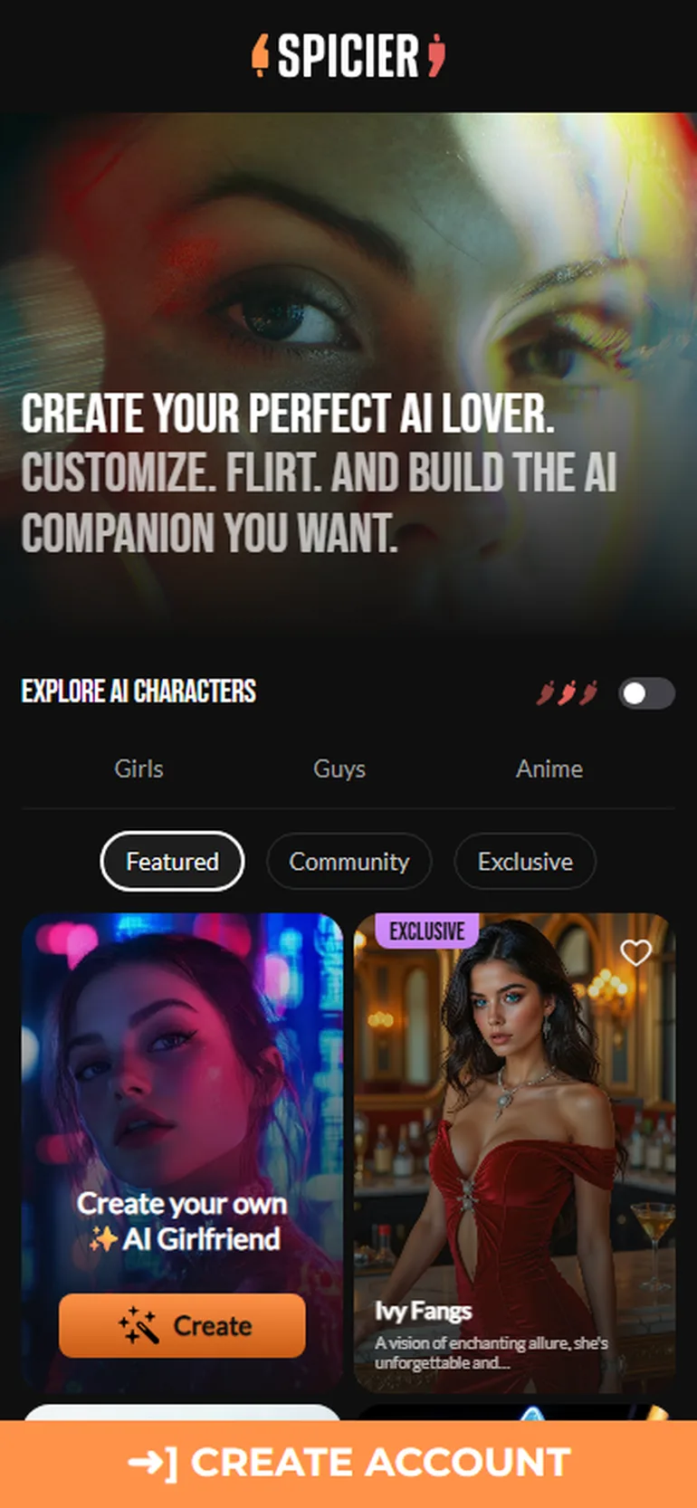 Spicier AI avis vue mobile