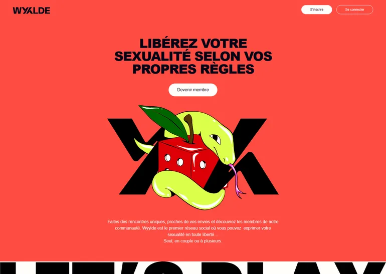 Wyylde avis page d'accueil